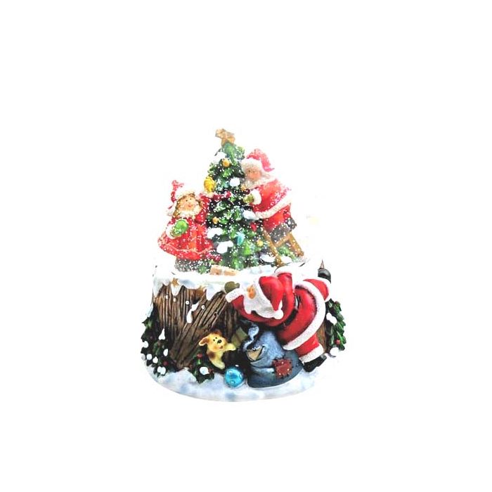 Snekugle Børn pynter juletræ