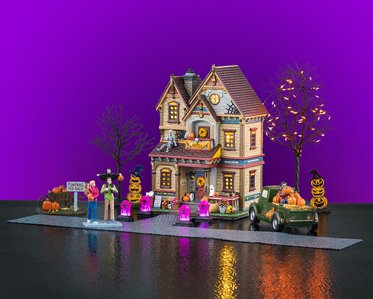 Halloween At The Wilsons opstillet startsæt til Halloween miniature landskab