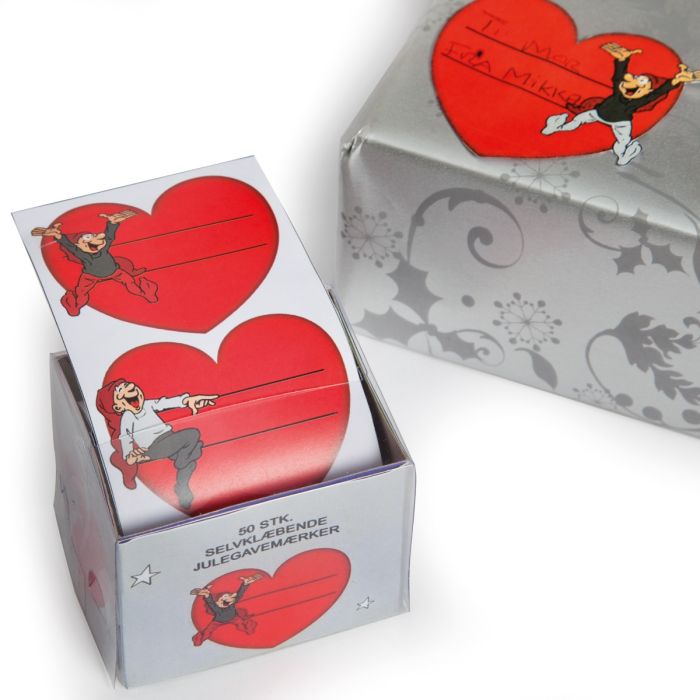 Bramming klæbegavemærker hjerter