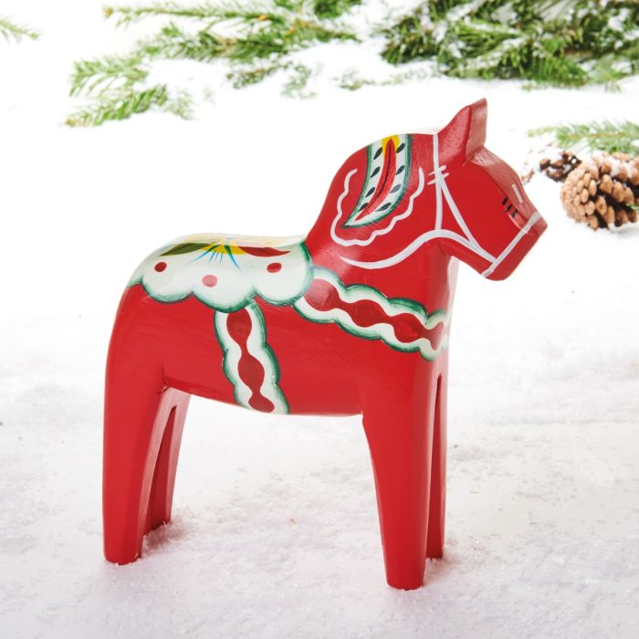 Rød Dalarhest 20 cm høj