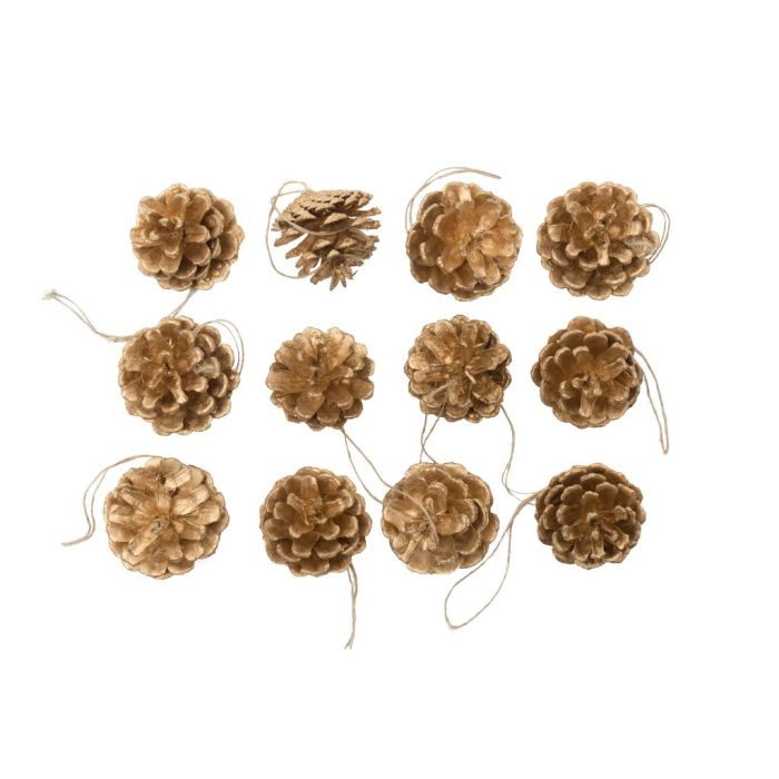 Kogler med snor 12-pak guldfarvede