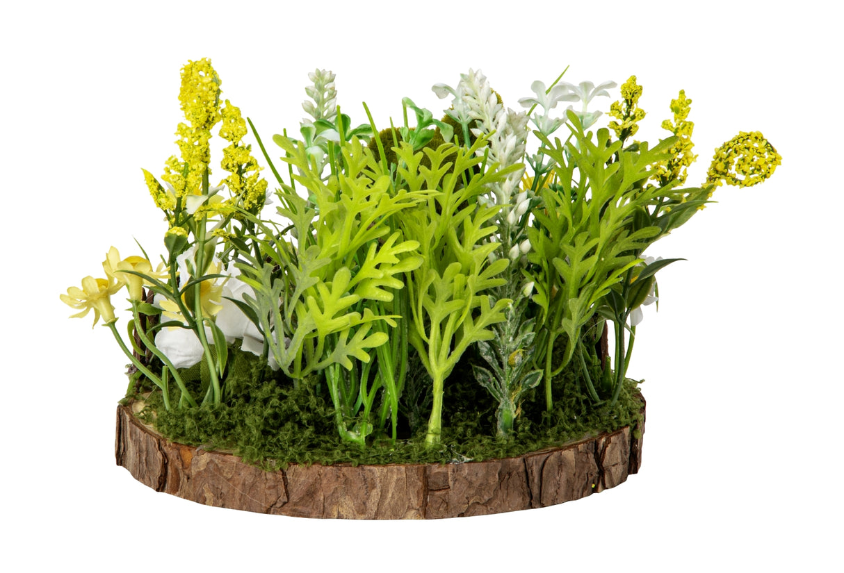 Påskedekoration med påskehare set bag fra