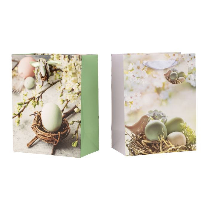 Gavepose med påskemotiv æg i rede
