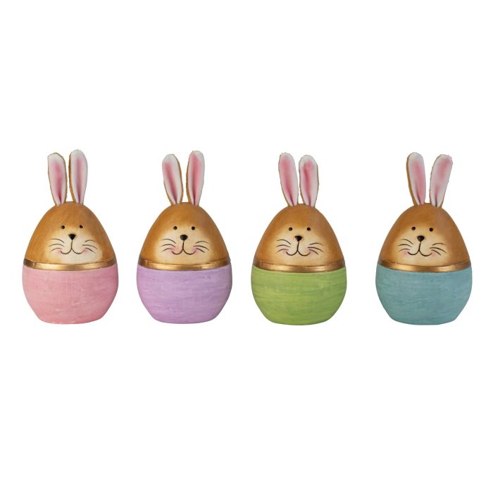 Påskeæg med hareører 20 cm højt