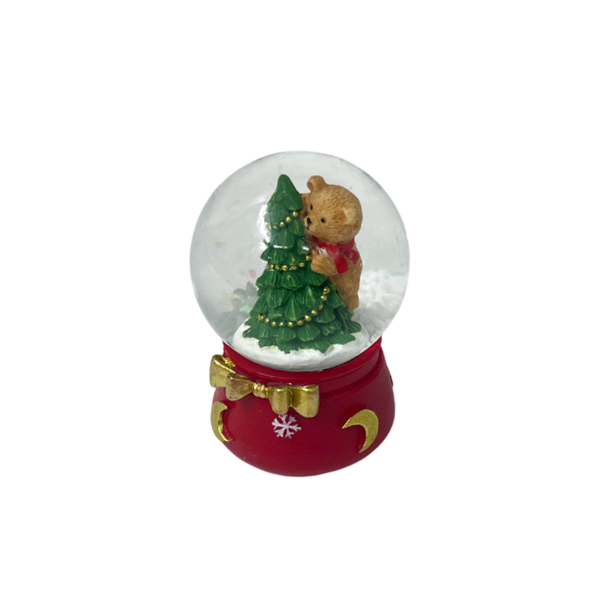 Deco Globe Xmas Bear H9cm