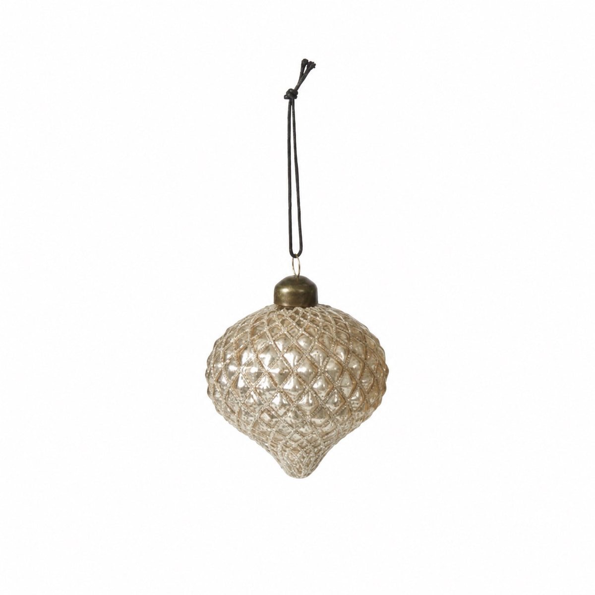Julekugle glitter og guld