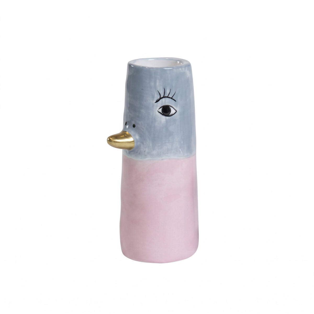 Vase and 10 cm lyserød & lyseblå