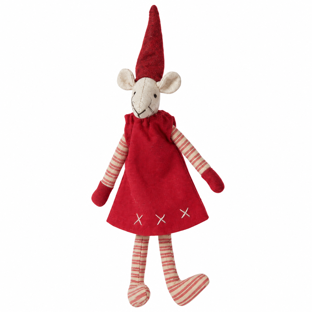 Julemusen Nelli med magneter i poterne 20 cm høj fra Speedtsberg
