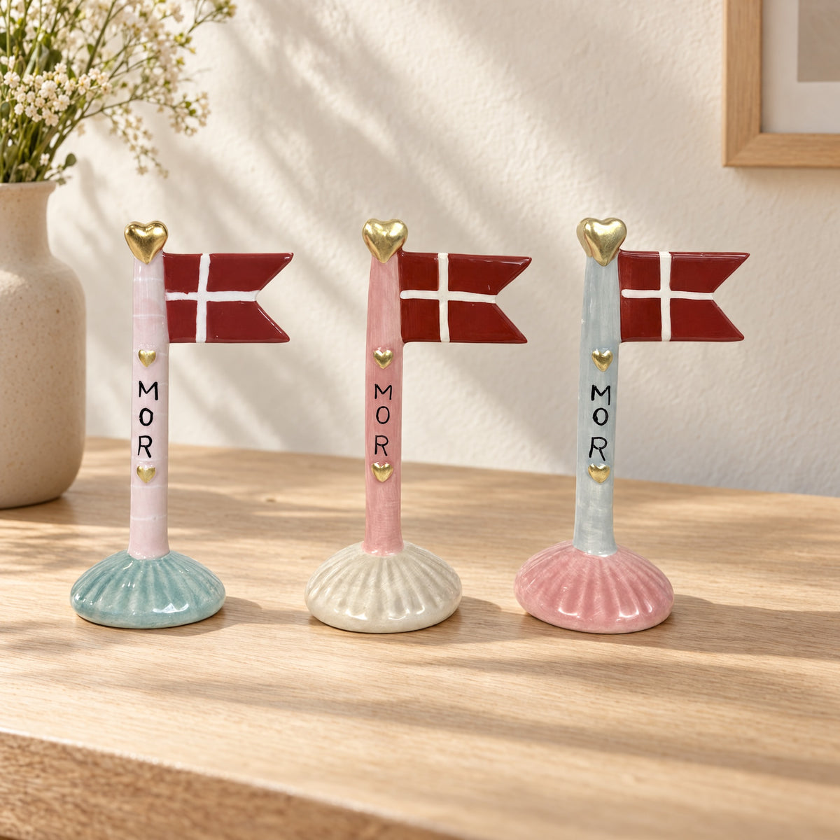 Flag i keramik mor