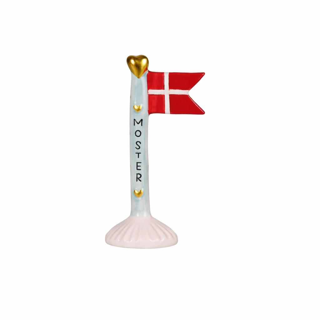 Flag i keramik Moster med lyserød fod fra Speedtsberg