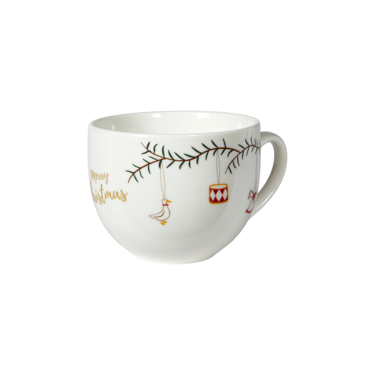 Kop i porcelæn med juleguirlande fra Speedtsberg