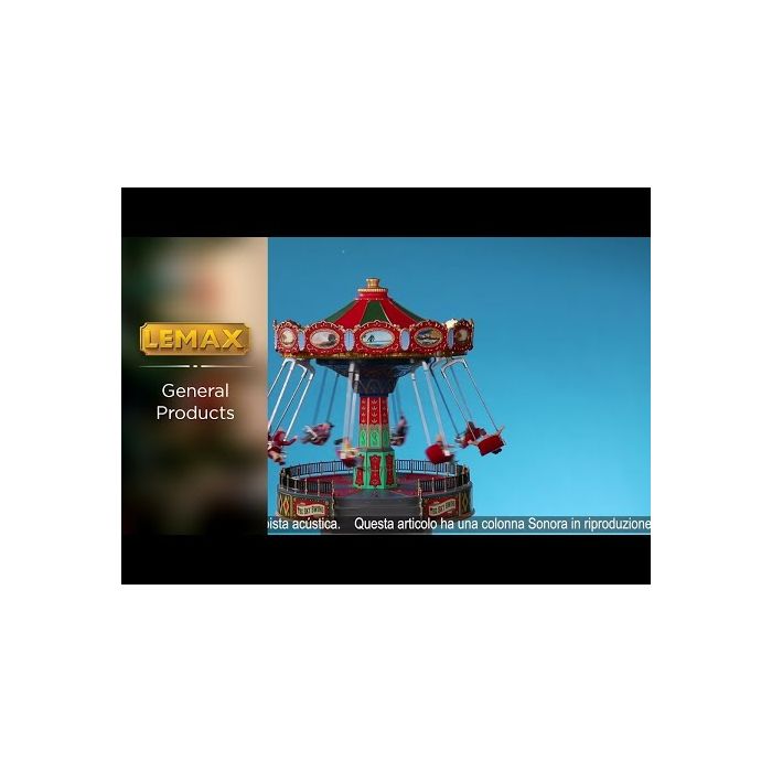 der drejer rundt med musik fra Lemax.