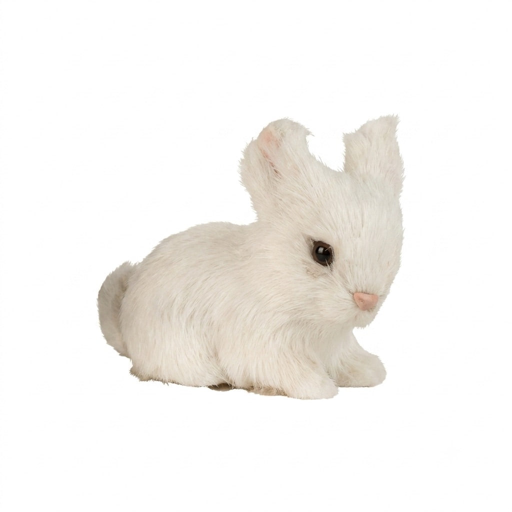 Hare med kunstpels 7 cm høj
