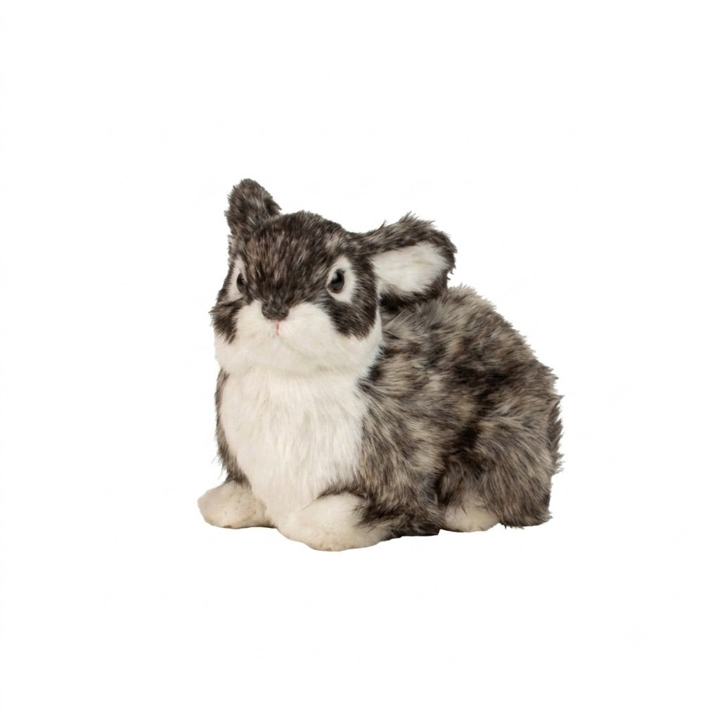 Hare med kunstpels 14 cm høj