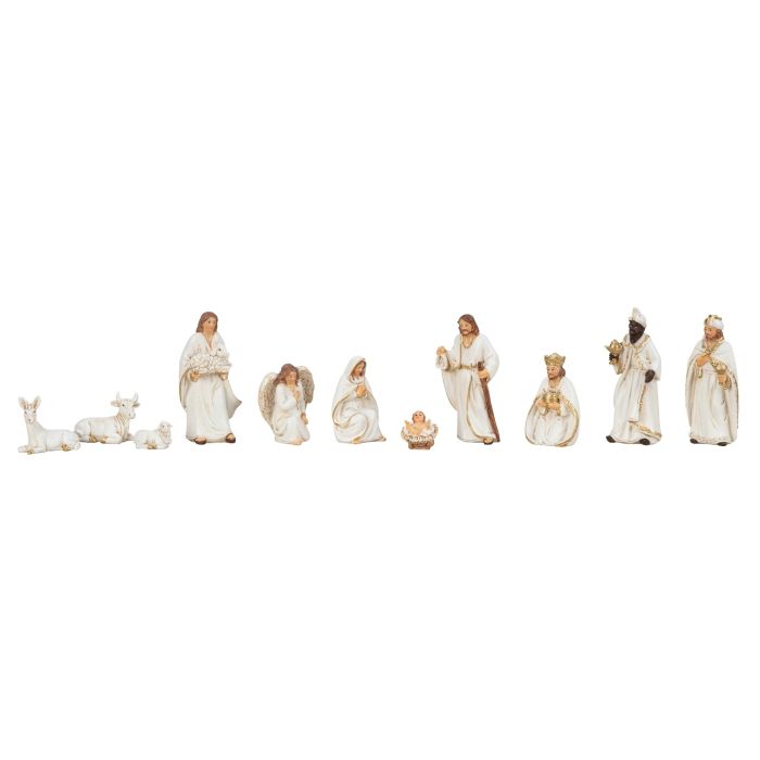 Flot krybbespil sæt i hvide nuancer