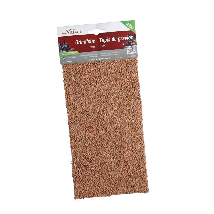 Folie med påklæbet sten terrakotta