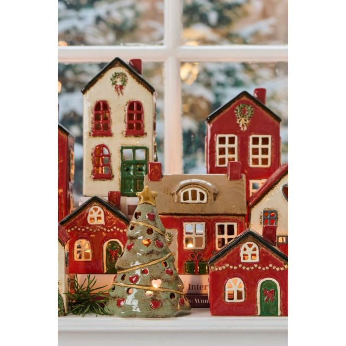 Stillenat Juletræ til fyrfadslys