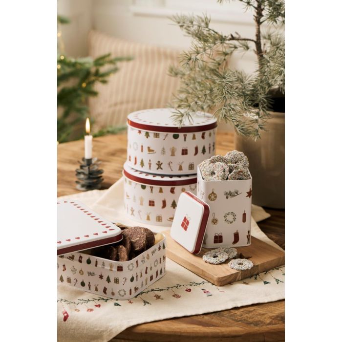 Konfektdåse m/juleikoner