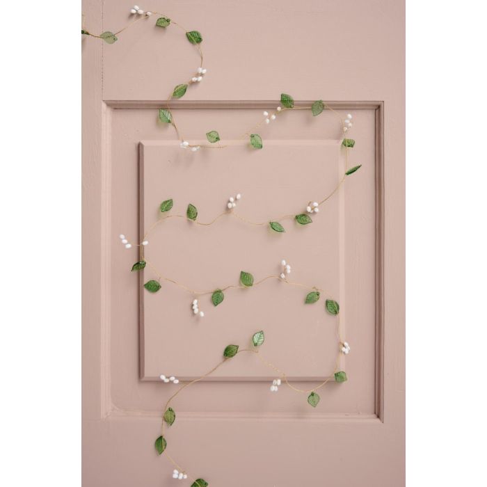 Guirlande m/grønne blade