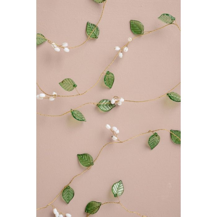 Guirlande m/grønne blade