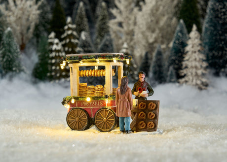 Miniature kringlebod i vinterlandskab