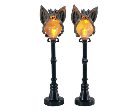 Lygter med flagermus til Halloween by