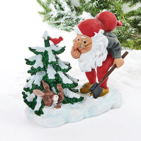 Vilhelm Hansen nisse fælder juletræ