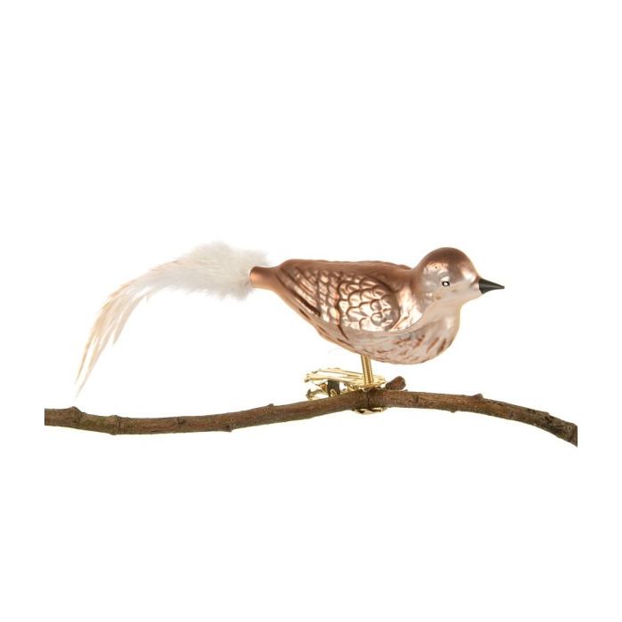 Fugl i glas med klips Sangdrossel