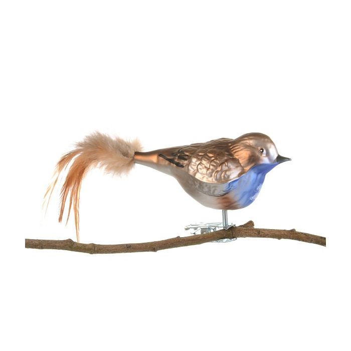 Fugl i glas med klips Stor flagspætte