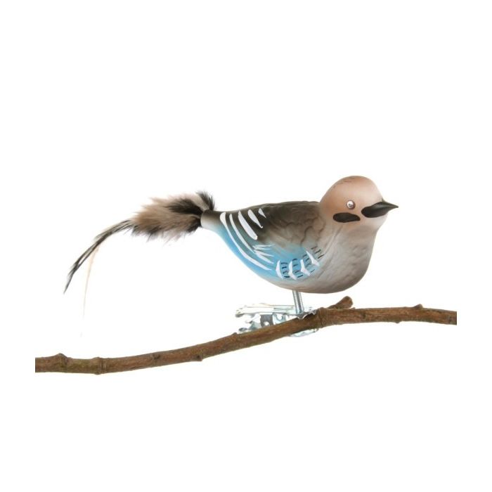 Fugl i glas med klips Skovskade