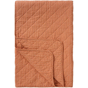 Quilt med orange blokmønster fra Ib Laursen