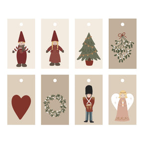 Gavemærker My Nostalgic Christmas med  forskellige motiver fra Ib Laursen