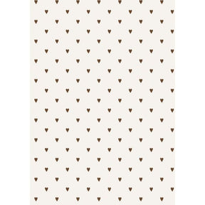 Julegavepapir med brune hjerter