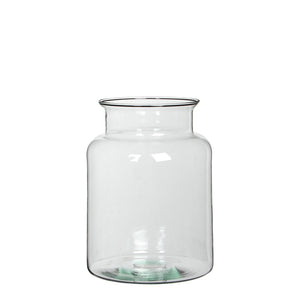 Skibsflaske / vase 25 cm højt i klart glas fra Mica Decorations