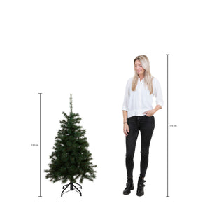 Målestoksforhold på Brampton kunstigt juletræ med lys 120 cm højt