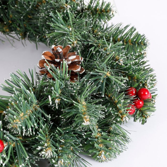 Creston grankrans med bær og kogler 35 cm i dia