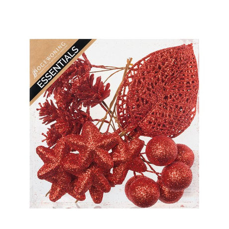 Dekorationsmix rød