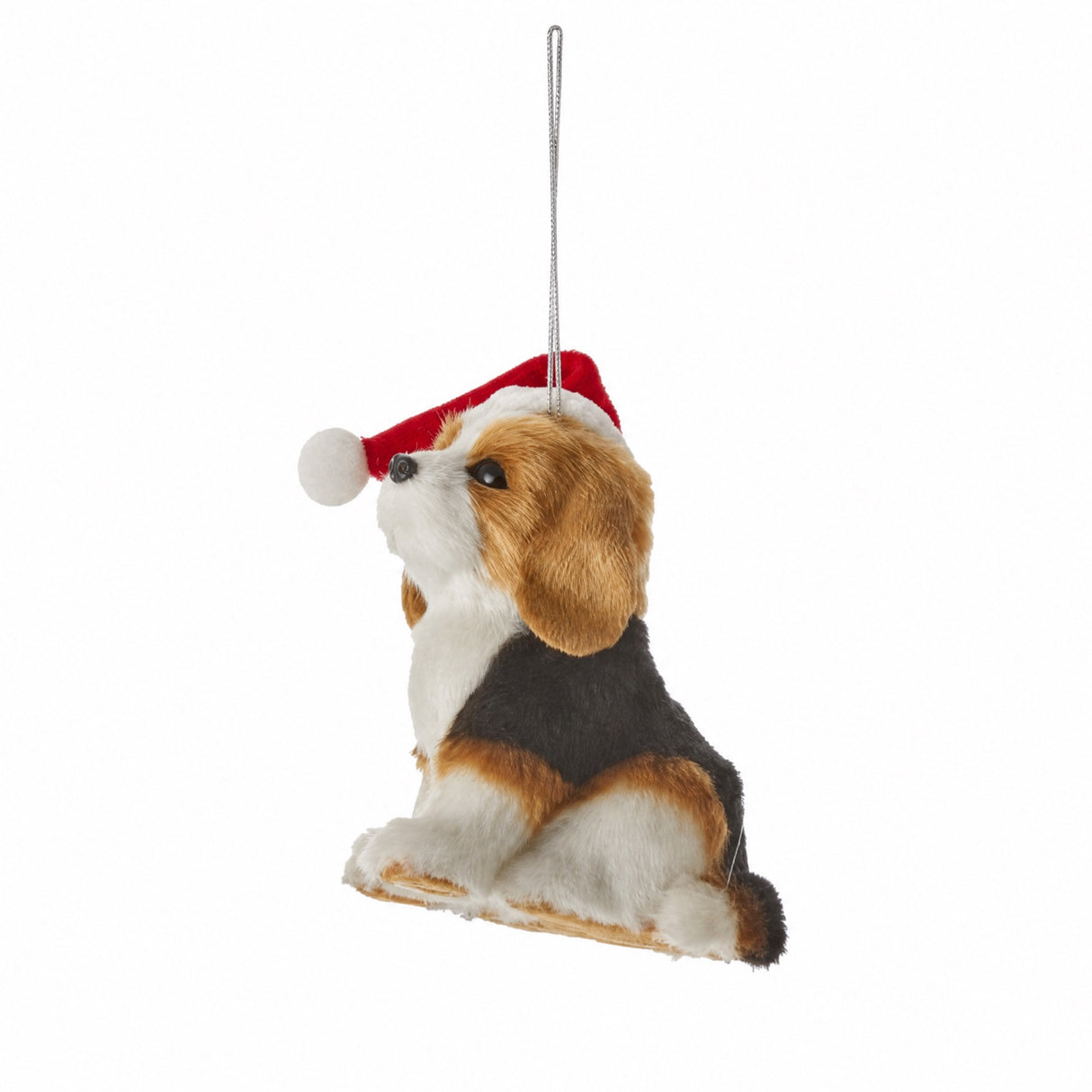 Blød julehund med nissehue
