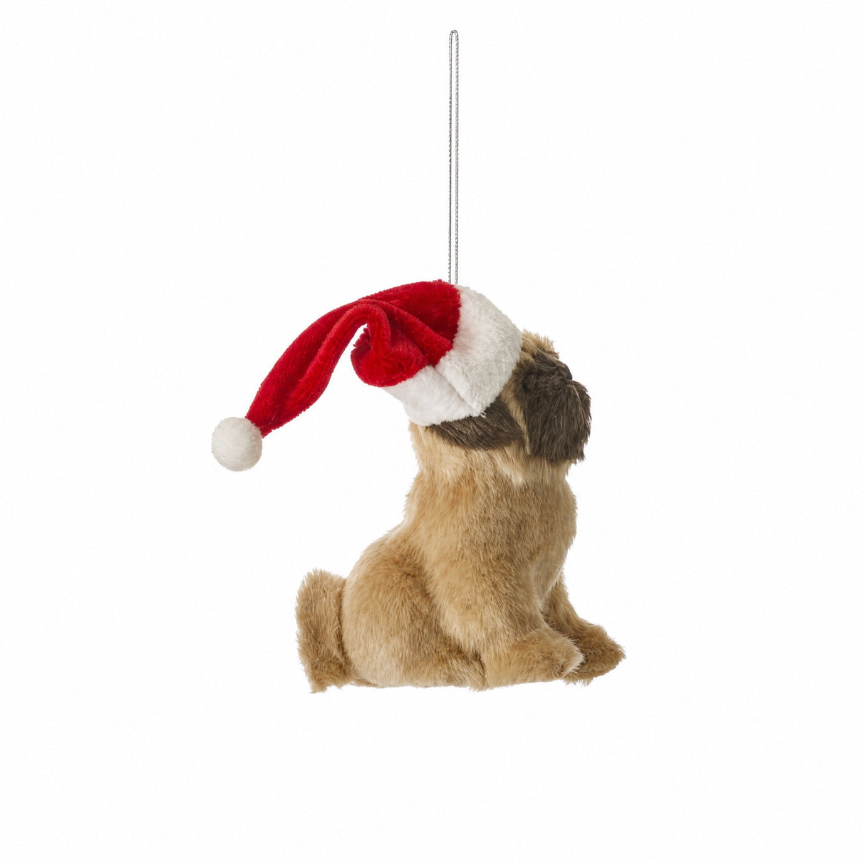 Blød julehund med nissehue