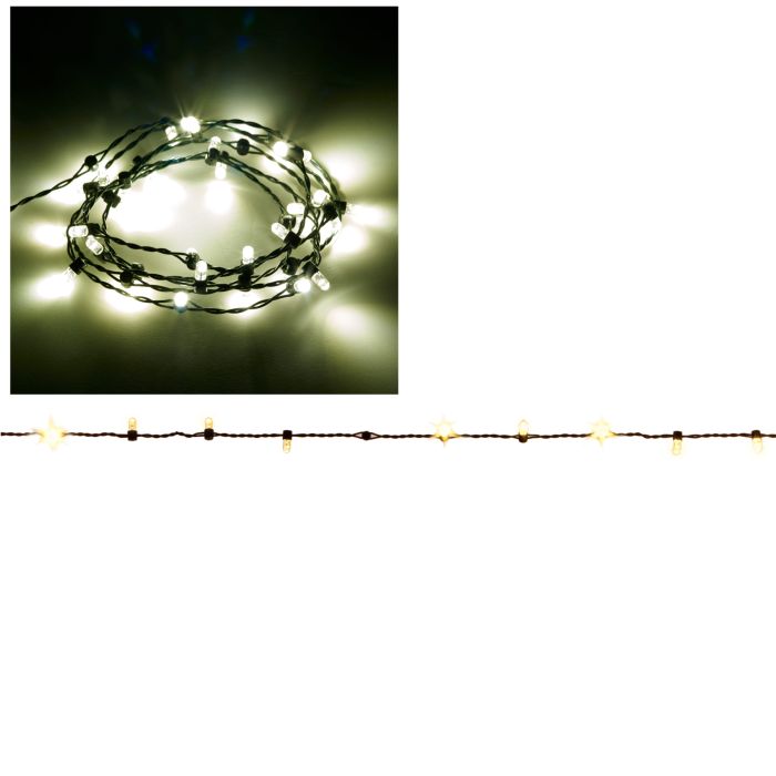 Lyskæde med 36 varme hvide lys