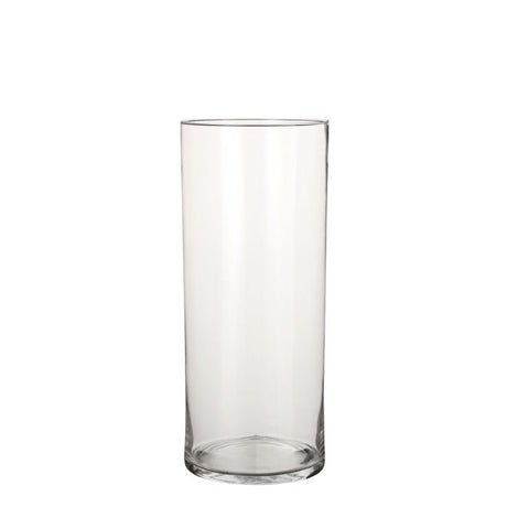 Cylinder glasvase 48 cm høj 19 cm i dia