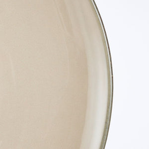 Tabo middagstallerken creme stentøj set ovenfra