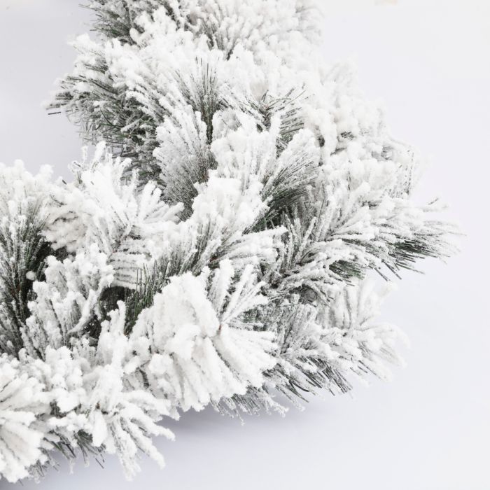 Dinsmore granguirlande med sne 180 cm lang