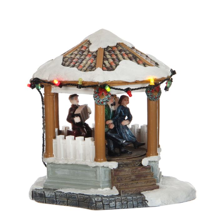 Luville Pavillon med dans og musikant