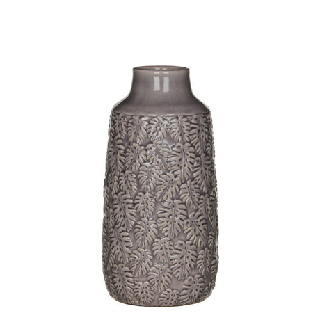 Vase med bladmønster