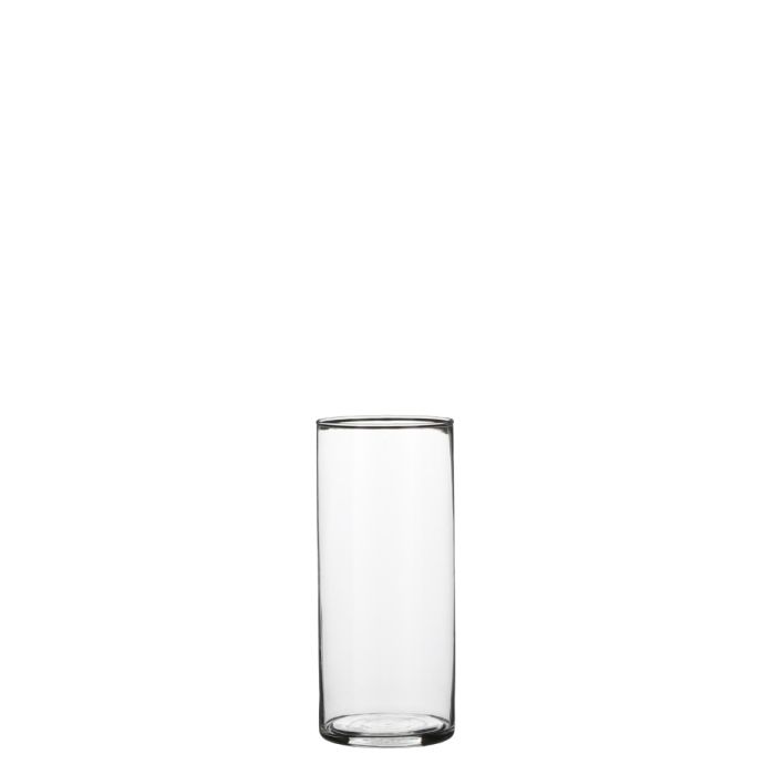 Cylinder glasvase 19 cm høj 9 cm i dia