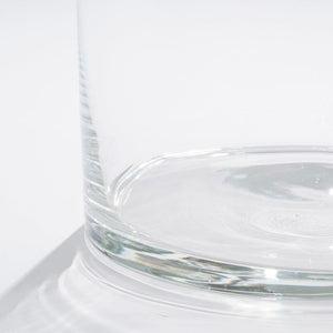 Cylinder glasvase 25 cm høj 12 cm i dia