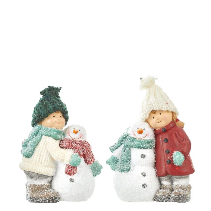 Vinterbørn med snemænd