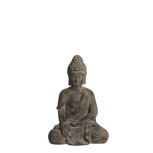 Buddha grå 41 cm høj