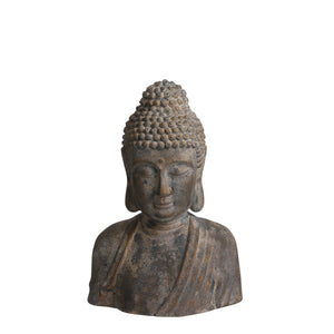Buddha grå 54 cm høj i grå magnesium fra Mica Decorations